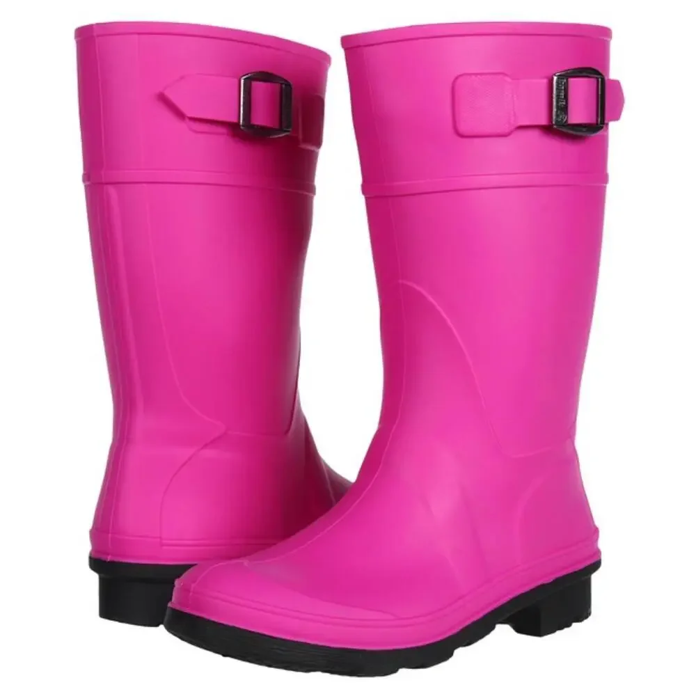 Kamik Raindrops Rain Boot Kids US 6 Purple Round Toe Mid Calf Waterproof GAL1476